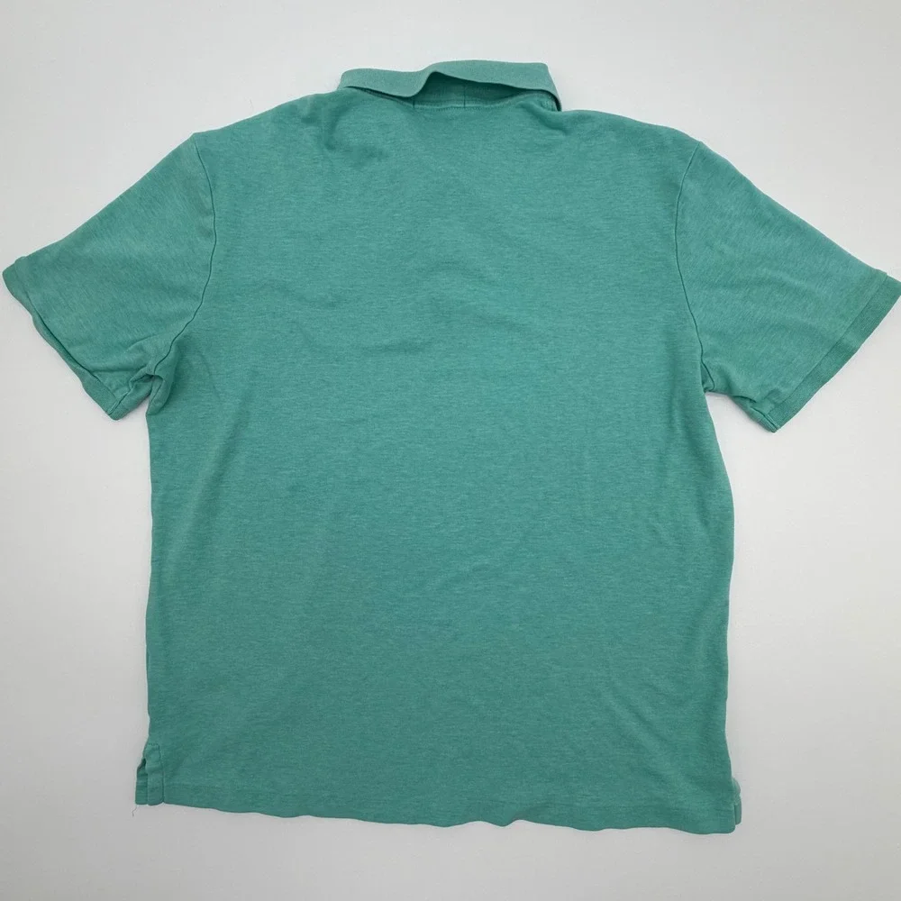 Polo Ralph Lauren Mens Classic Fit Cotton‎ Polo Shirt Medium Green Heathered